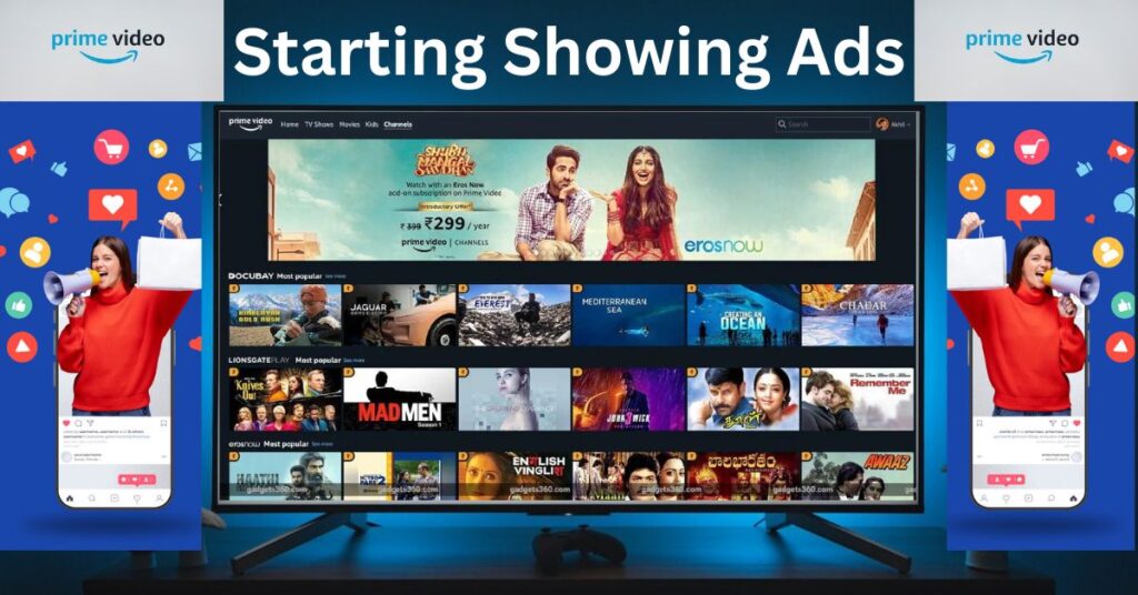 Amazon Prime Video Start showing ads