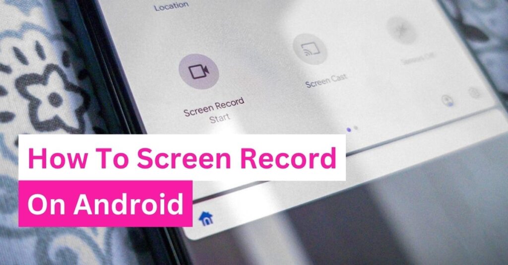 Screen recording on android